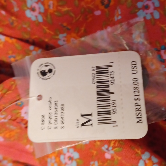 Free People Petunia Backless Mini Dress Floral Print sizes S and M NWT - Picture 7 of 9